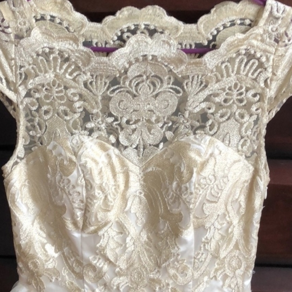 Chi Chi London Bridal Womens Size 12 Formal Dress / Midi Dress UK 12 US 8